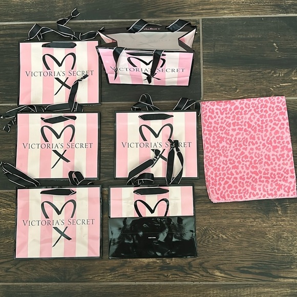 Victoria's Secret Handbags - Victoria's Secret Shopping Bags with Wrapping Papers